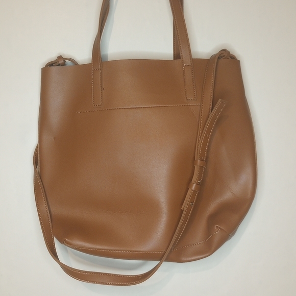 Henny + Lev‎ Women's Tote Handbag Vegan Leather 2-in-1 Brown NEW with Tag - Picture 4 of 6